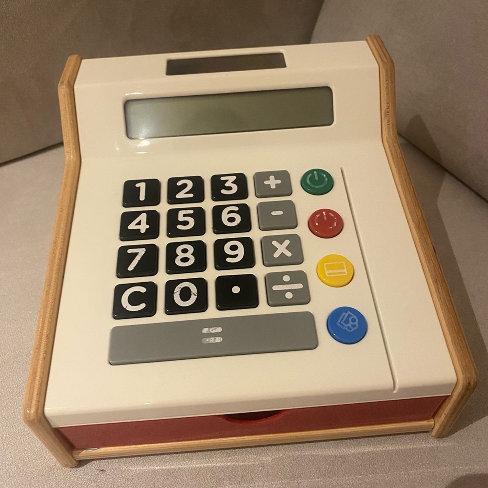 *SOLD* Wooden Toy Cash Register - Picture 3 of 6